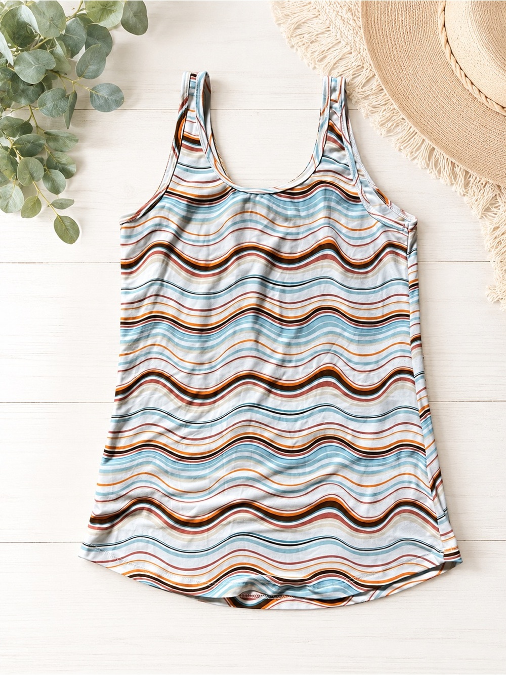 Cute No Boundaries Striped Tank Top 657